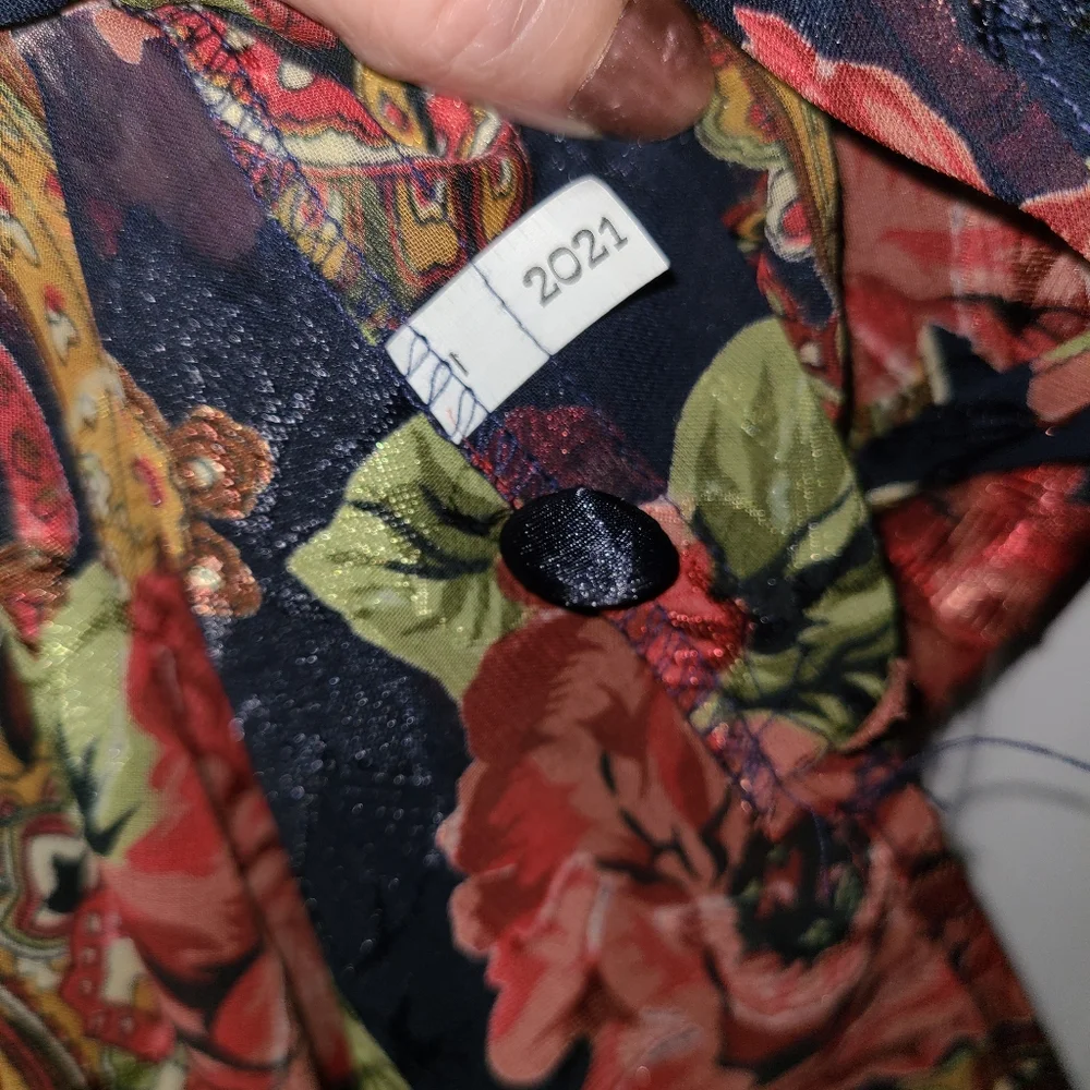 Victoria’s Secret Nightgown Size M L Vintage Gold Label Pajama Top Sheer Kimono - Picture 9 of 15